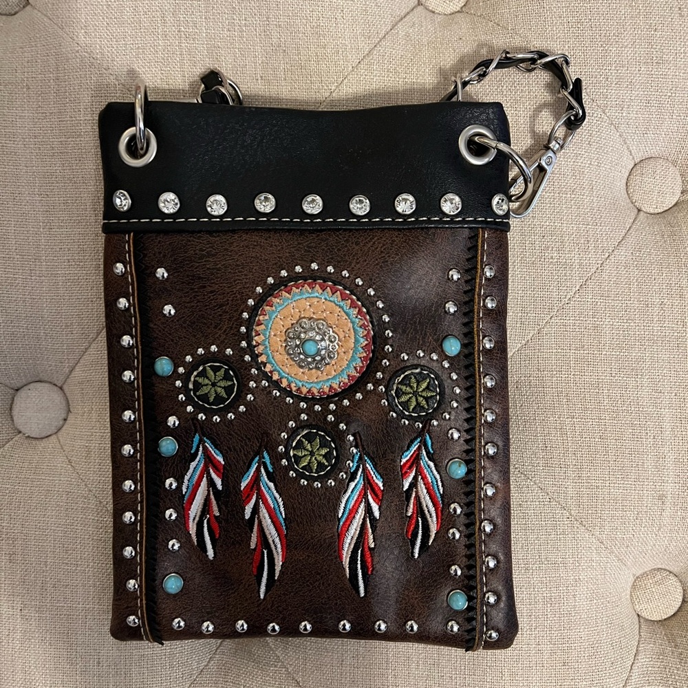 Western Dreamcatcher Feather Purse
